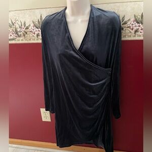Elegant Black Wrap Dress